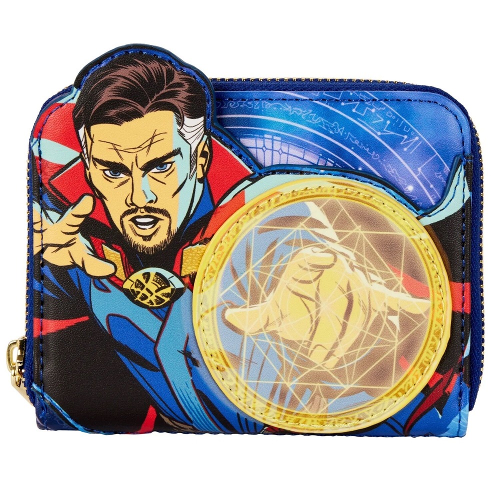 NWT Loungefly Marvel Comic Dr Strange Multiverse of Madness Wallet/Backpack set - Picture 5 of 12